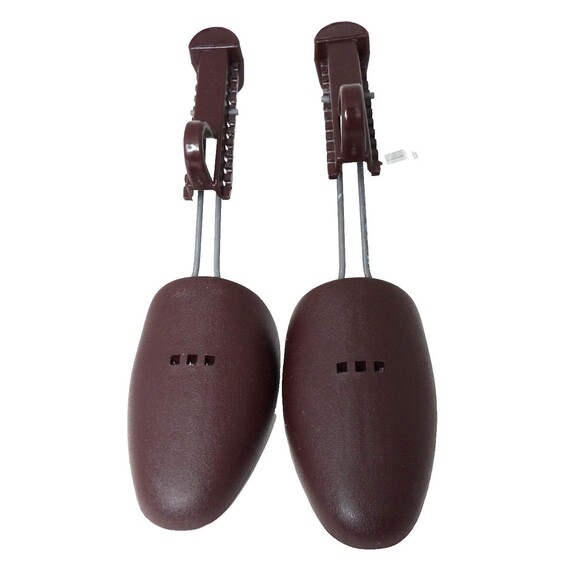 Mens Shoe Trees Stretchers Lot of 3 Shaper Black Brown Plastic Metal - Picture 7 of 16